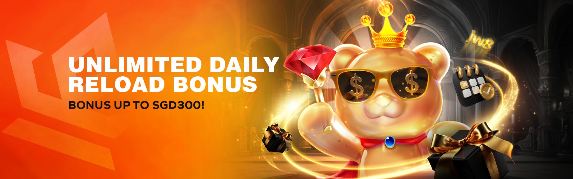 JW8 Singapore Unlimited Daily Reload Bonus